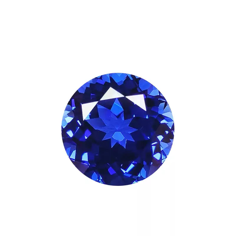 Royal Blue Lab-Grown Sapphire · Round Brilliant · Czochralski