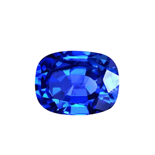 Royal Blue Lab-Grown Sapphire · Elongated Cushion · Czochralski