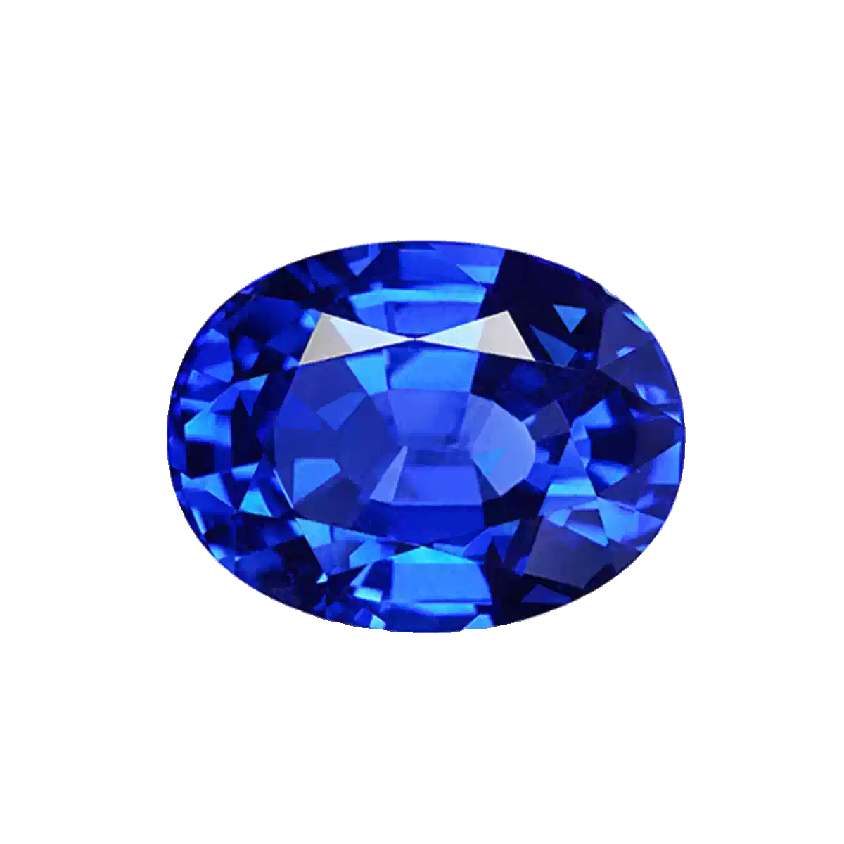 Royal Blue Lab-Grown Sapphire · Oval · Czochralski