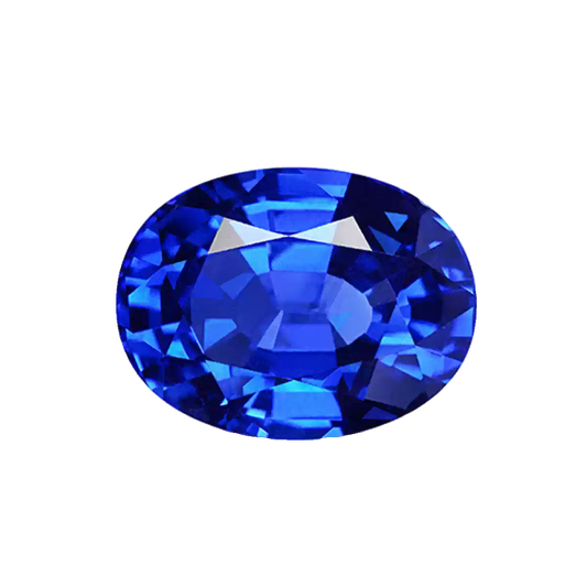 Royal Blue Lab-Grown Sapphire · Oval · Czochralski