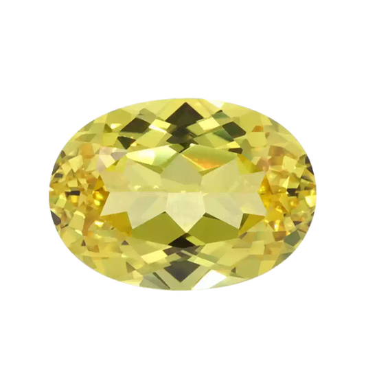 Canary Yellow Lab-Grown Sapphire · Oval · Czochralski