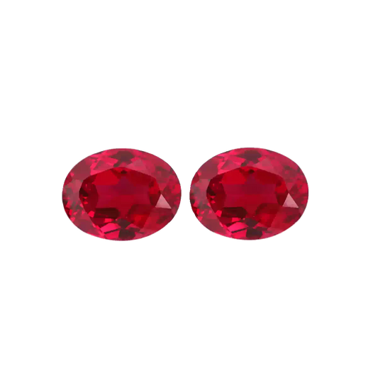 Pigeon Blood Lab-Grown Ruby · Oval · Czochralski