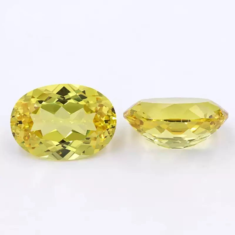 Canary Yellow Lab-Grown Sapphire · Oval · Czochralski